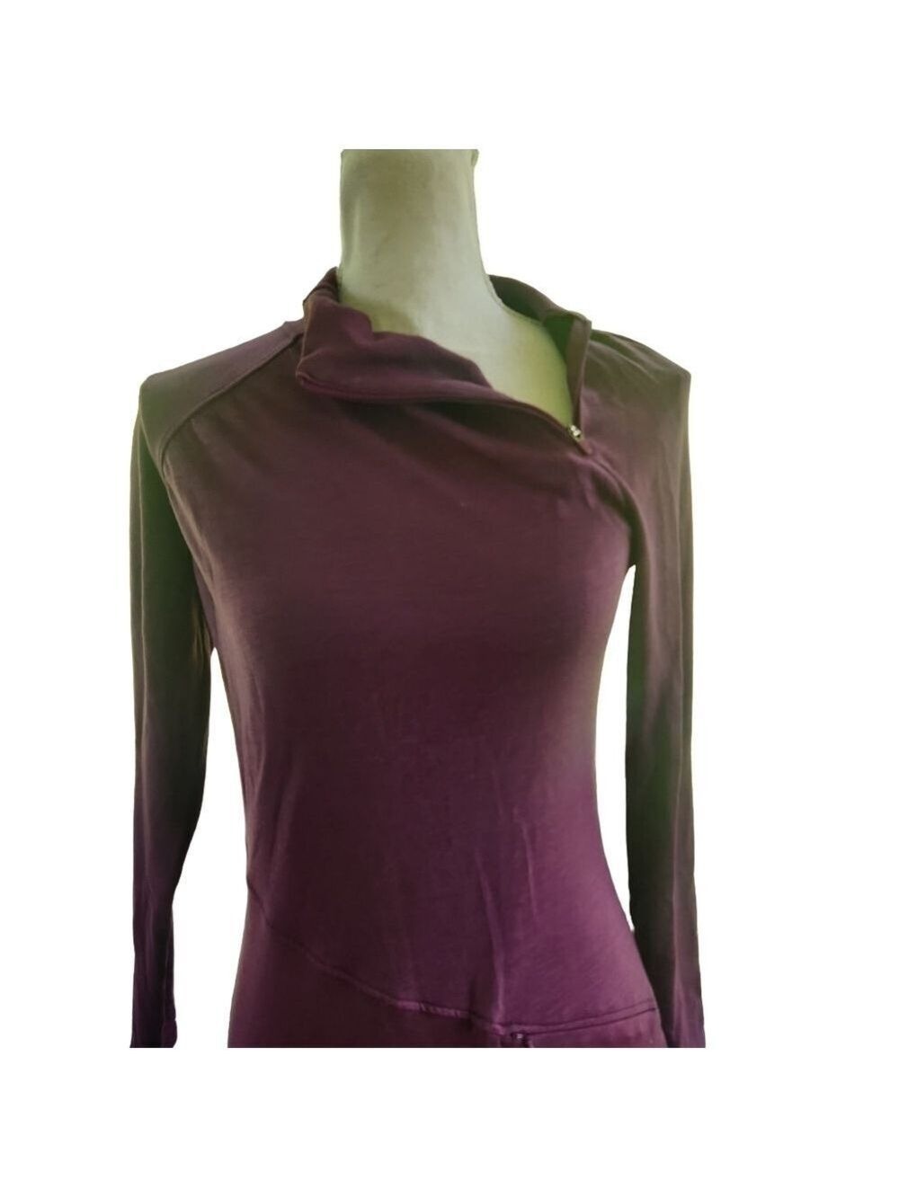 Athleta Purple wool blend longline sweater dress size Small 880254 Athletic - Picture 6 of 11